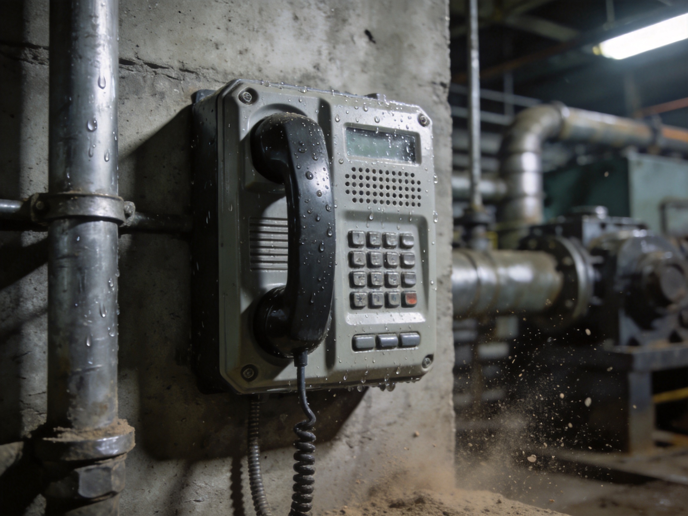 DC Waterproof Digital Telephone for Industrial PLC Intercom Networks