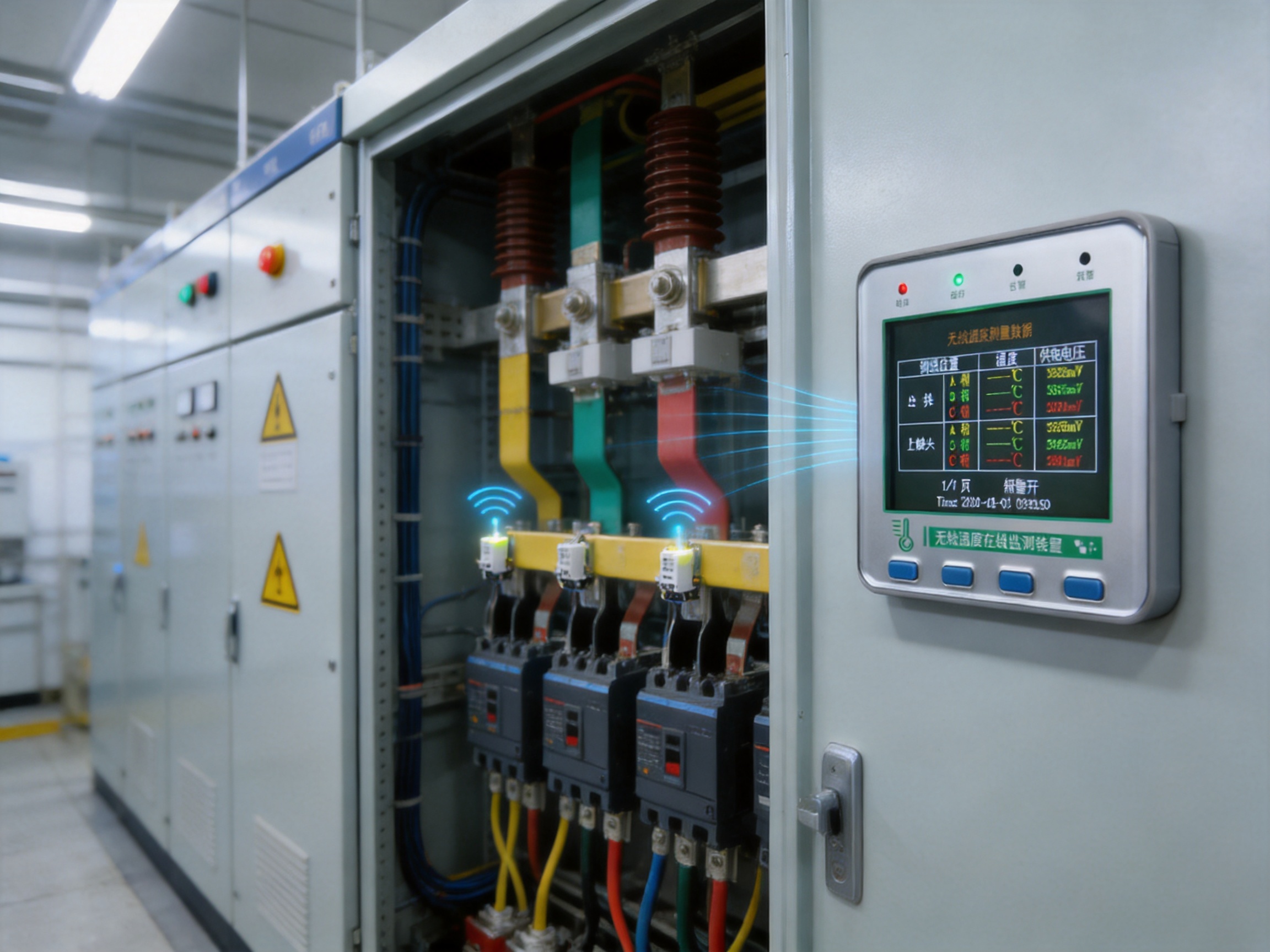 Small Color Screen Wireless Temperature Measurement Host for High-Voltage Equipment