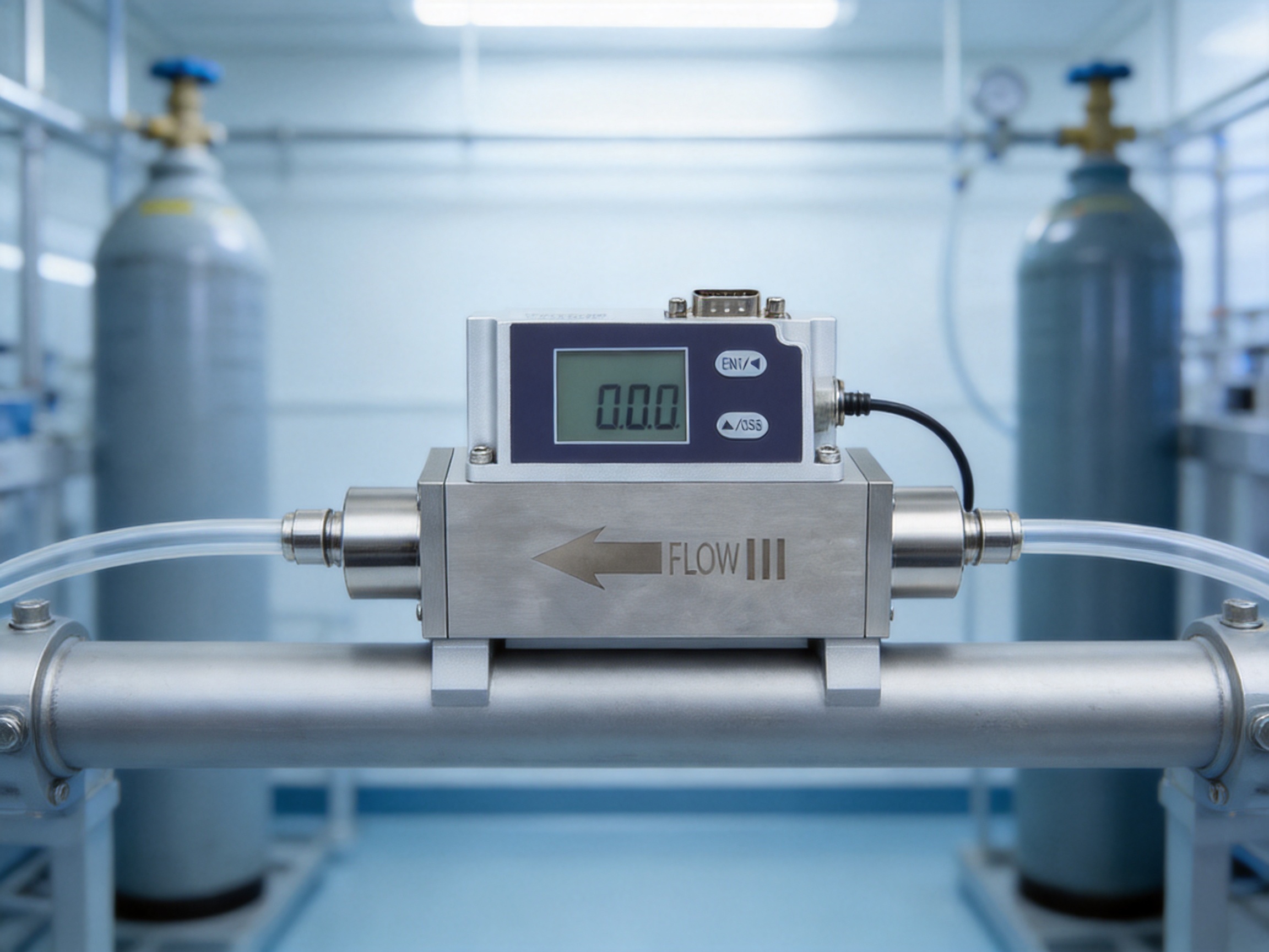 High-Precision Thermal Gas Mass Flow Meter for Clean Gas Measurement and Control
