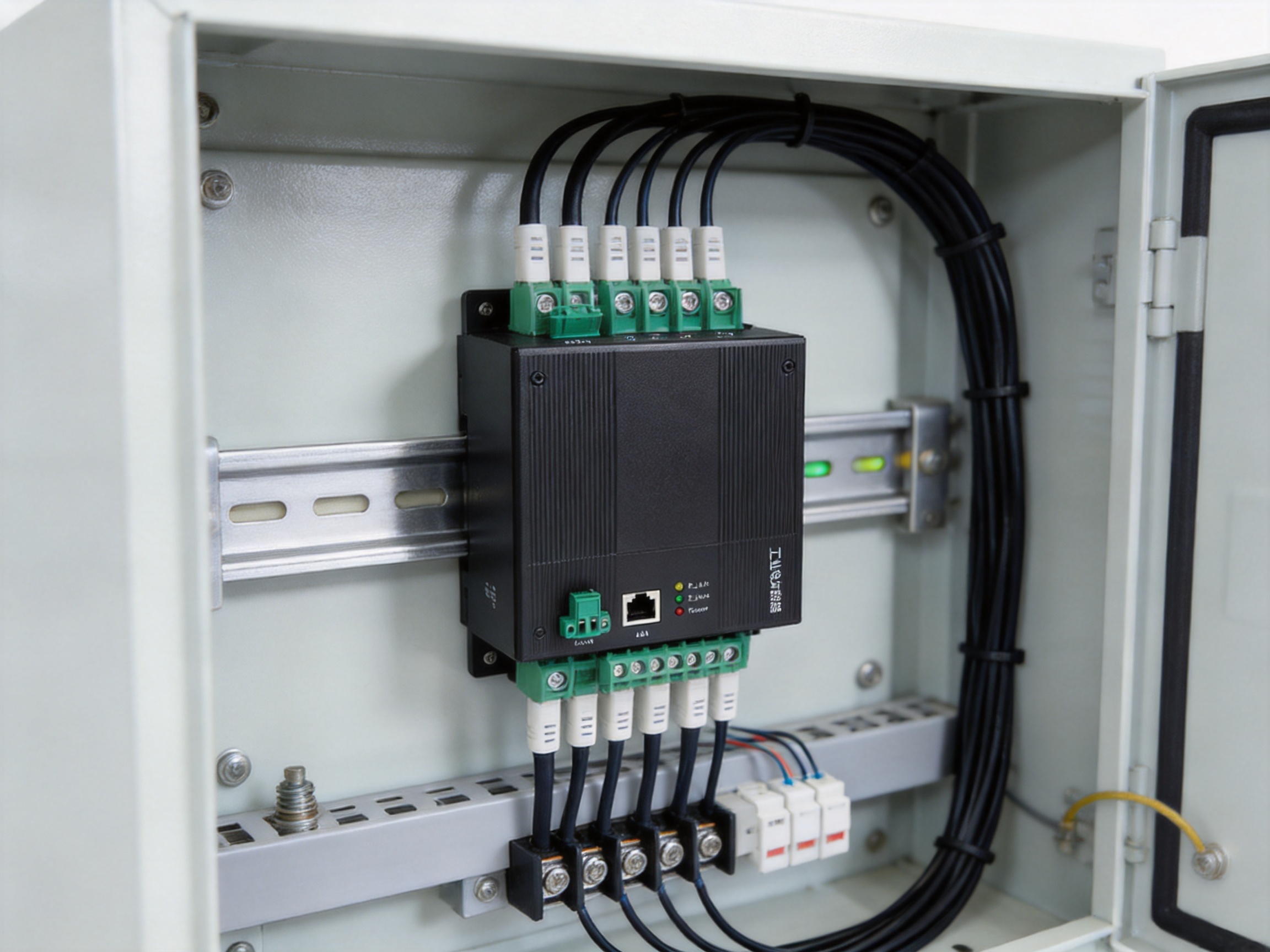 Three-Phase Gigabit Broadband Power Line Communication Device for Industrial Ethernet