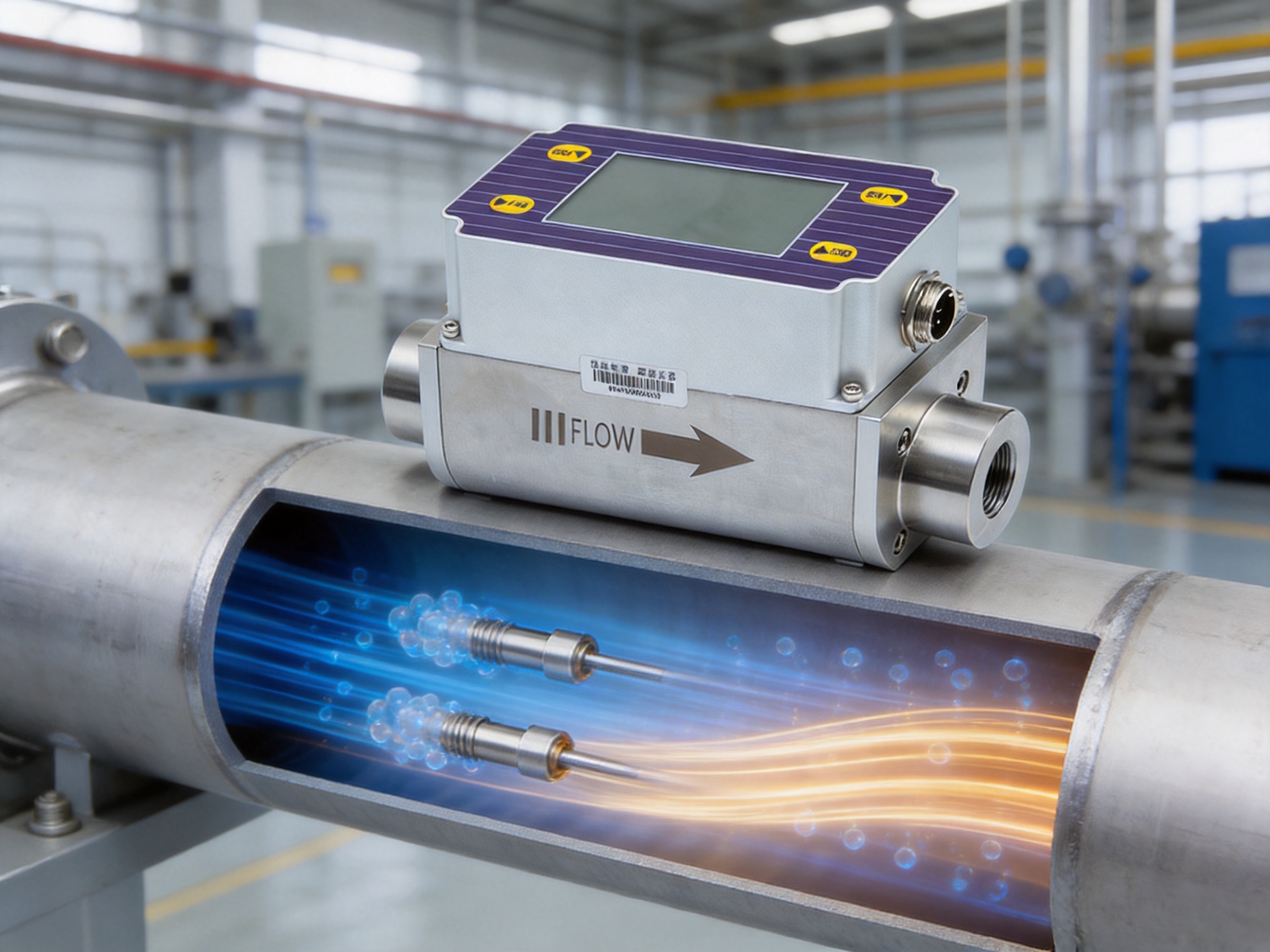 High-Performance Thermal Gas Mass Flow Meter for Accurate Industrial Gas Measurement