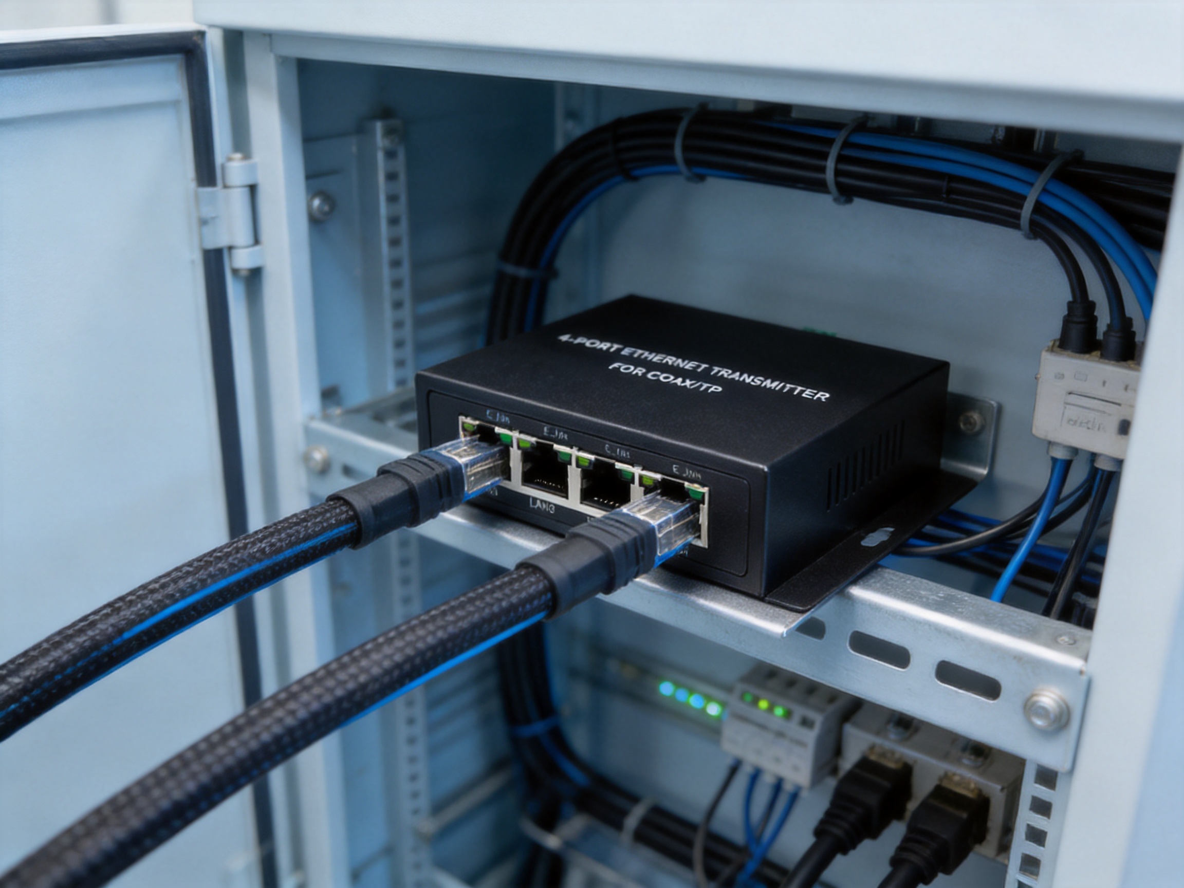 Industrial DC Broadband Powerline Transceiver for Long-Distance Ethernet and Power Delivery